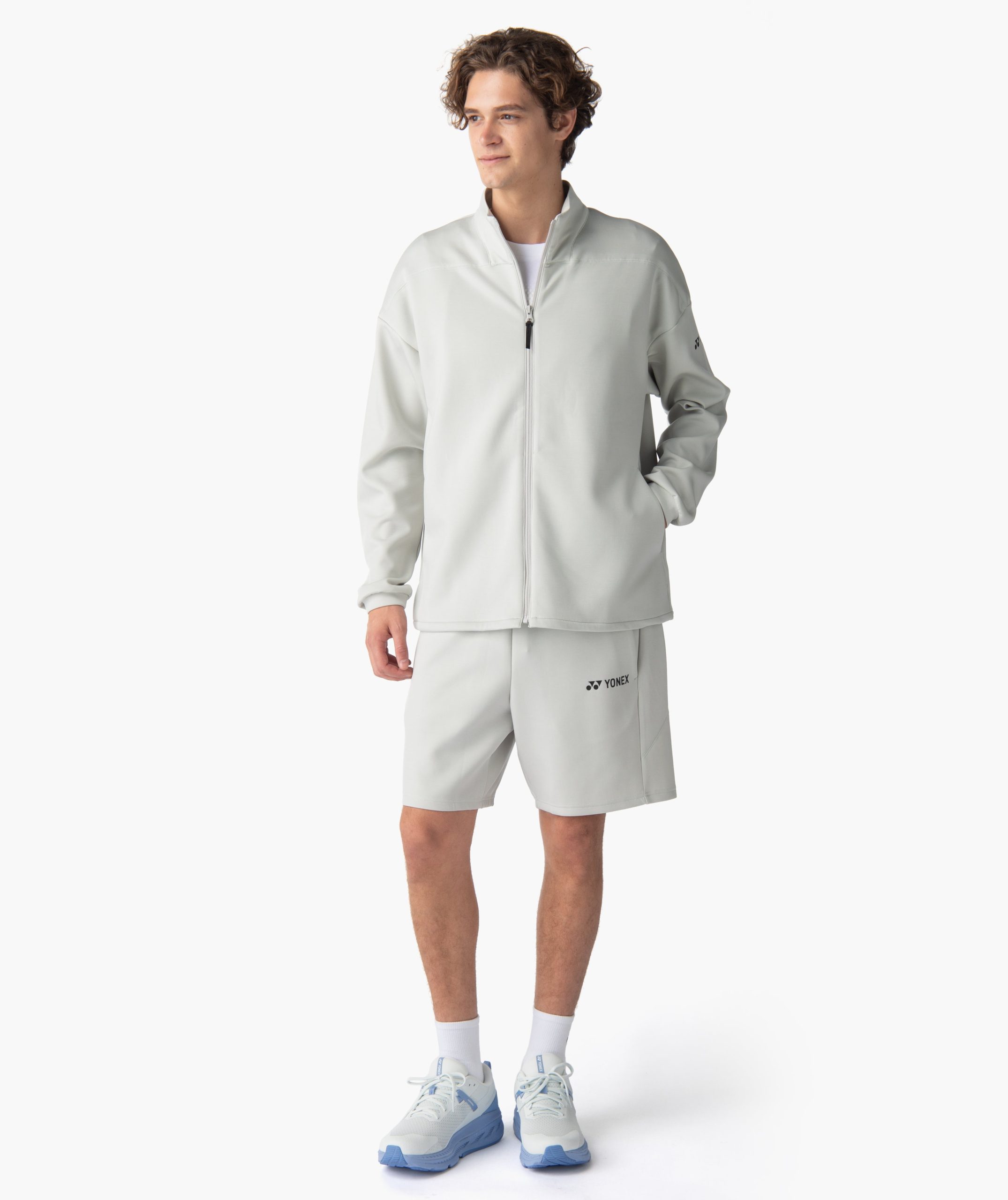 CENTER MOCK NECK FULL ZIP