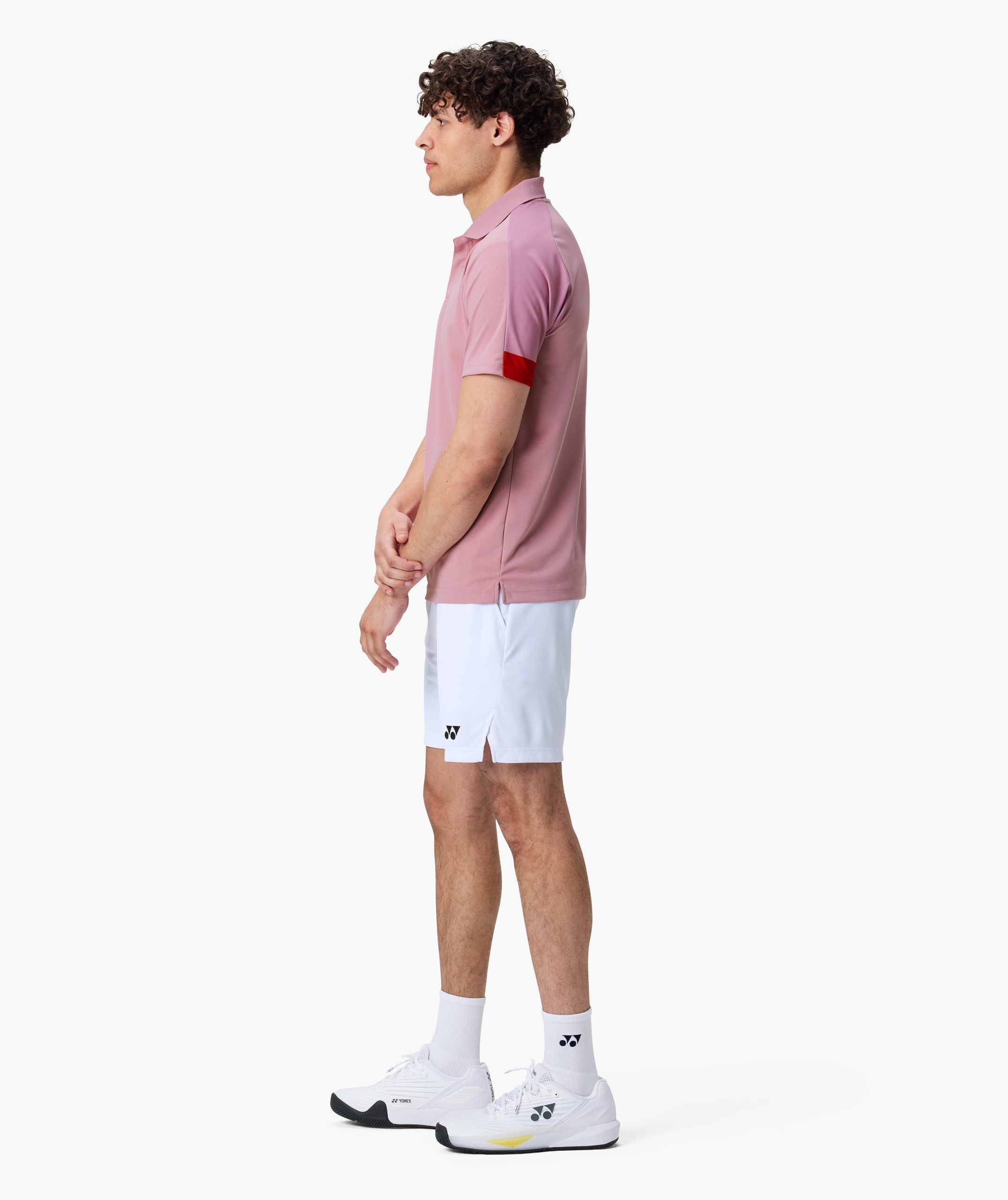 YONEX ESSENTIAL POLO SHIRT (PEARL ROSE) - Image 2